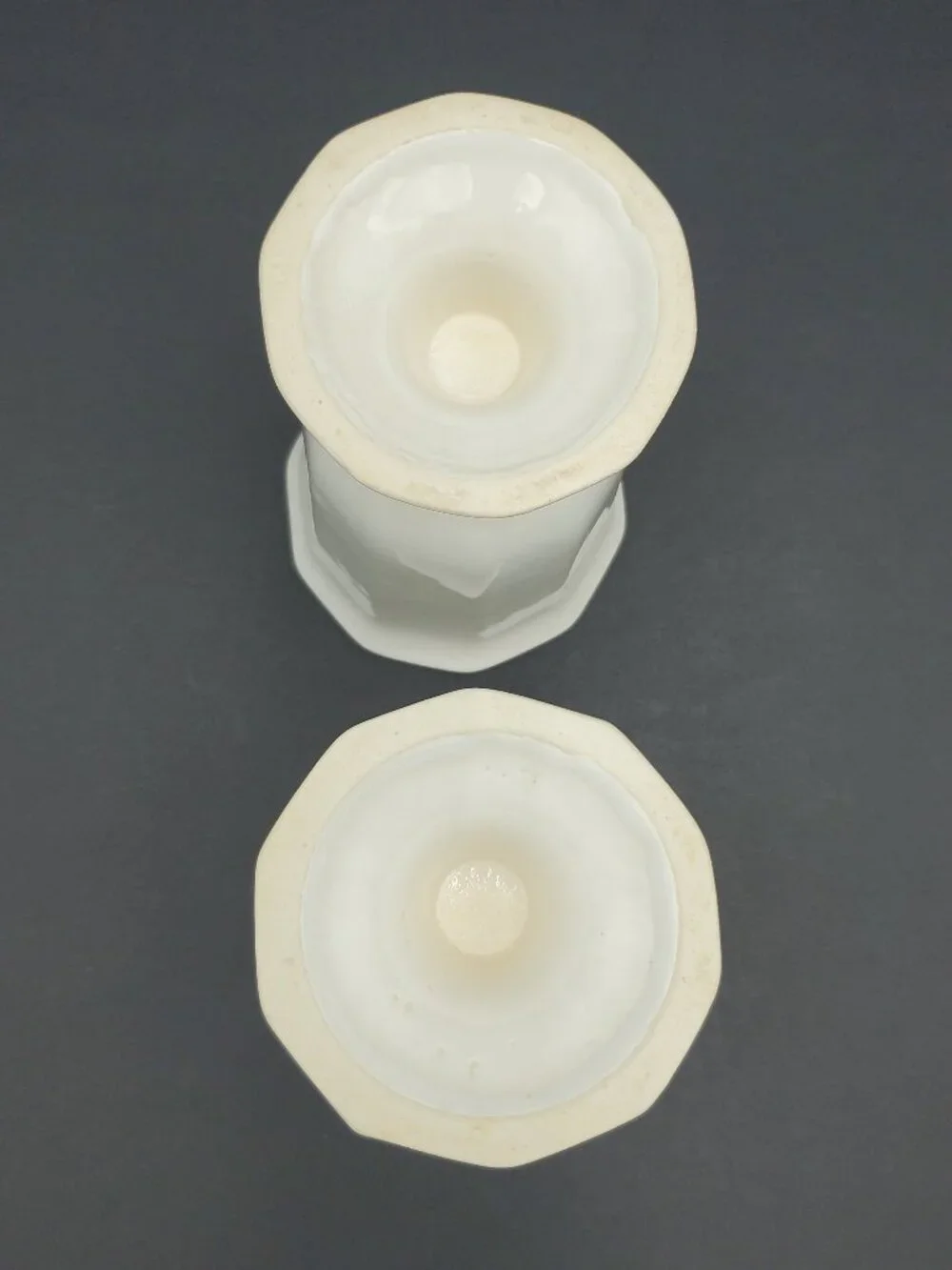 Pfaltzgraff Heritage White Goblets Ice Cream Sundae Dishes Footed Chalices
